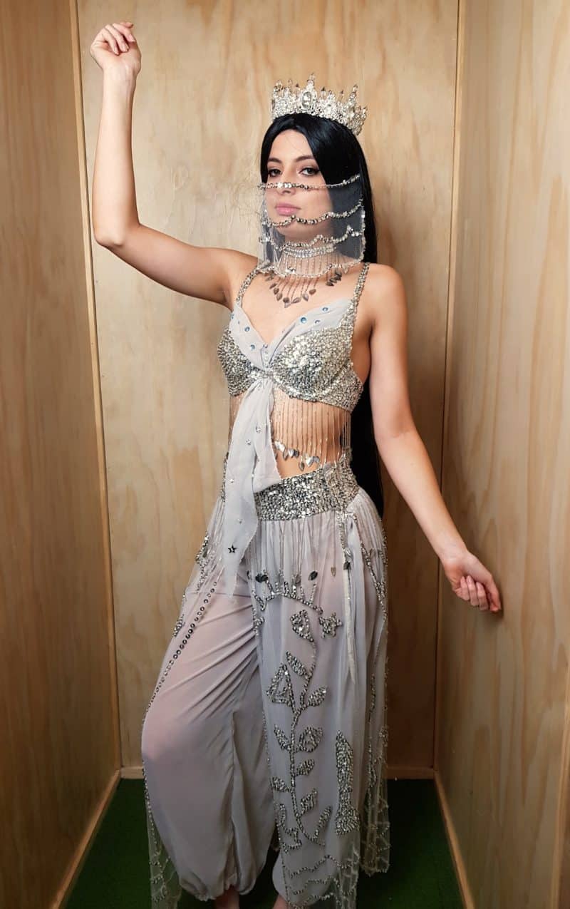 LORETA - Arabian Nights Dress $299.95 - This stunning maxi dress features  an alluring neckline with a crystal beaded design  https://loreta.com.au/products/arabian-nights-dress | Facebook