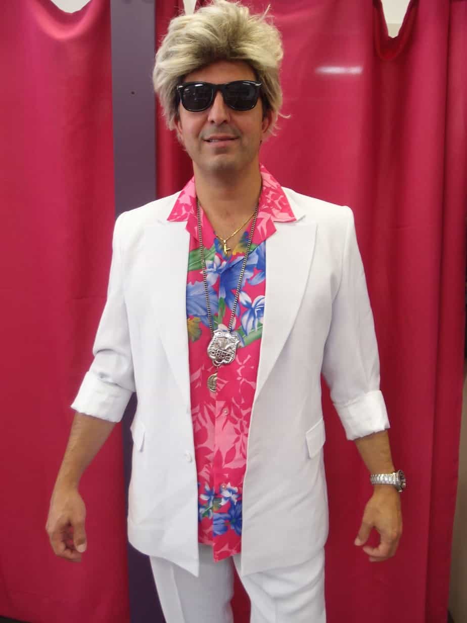 Miami Vice 80s Costume, Adult - Snog The Frog