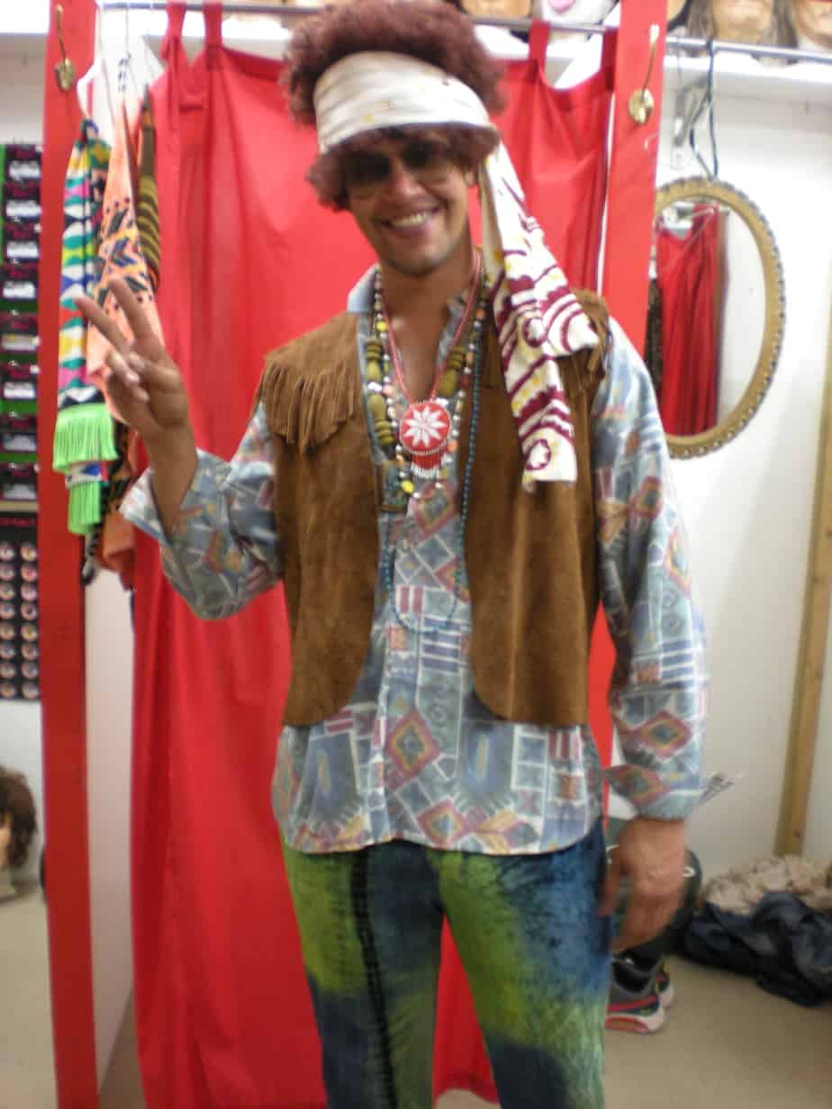 Hippy Male Woodstock Costume, Adult - Snog The Frog